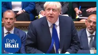 MPs jeer at Boris Johnson following minister resignations | PMQs