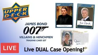 LIVE DUAL CASE BREAK: 2020 Upper Deck James Bond Villains & Henchmen - The Autograph Hunt Begins!