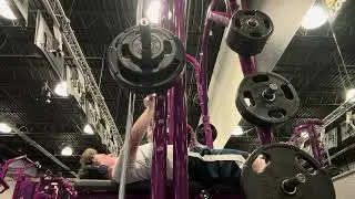 265 x 6 smith machine bench press
