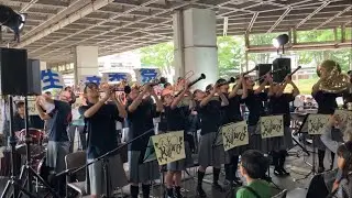 金程中学校吹奏楽部「宝島、Singx3他」＠麻生音楽祭オープニングコンサート