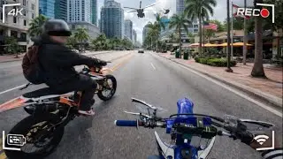 RIDING THROUGH CITY ON YZ250F|POV 4k|