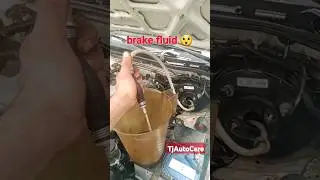 brake fluid from brake booster, brake master cylinder 😲 #car #brake #leaking TjAutoCare #shorts