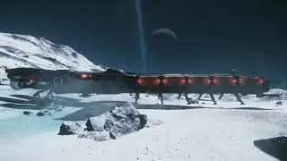 Star Citizen 3.7.1 - Landing Drake Caterpillar on Yela