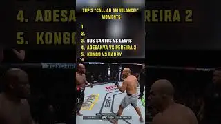 ТОП-5 МОМЕНТОВ ВЫЗОВА СКОРОЙ ПОМОЩИ! 🚑 #ufc
