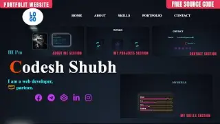 HTML, CSS, and JavaScript Portfolio with Full Source Code | CodeShubh