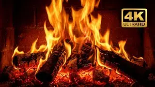🔥 Cozy Fireplace 4K (8 HOURS) | Real Crackling Fire Sounds &bull; ASMR Ambience