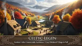 Ancient Celtic Countryside Ambience | Cozy Medieval Village in Fall #celticlegend