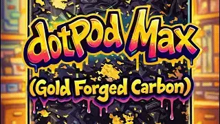 24K SOLID GOLD MOD| New Vape Mod Review - The dotPod Max [Gold Forged Carbon]🤖