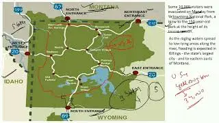 Yellowstone National Park - USA | Flood | @ Know the World on Map | Map Knowledge | places in News