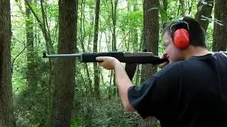 Ruger Mini-30 shooting