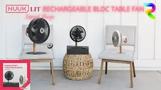 Nuuk Rechargeable Fan | Lit | Designer BLDC Table Fan #tablefan #portablefan #bldcfan