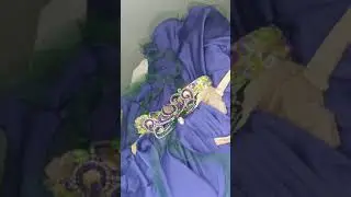 Purple elegant belly dance costume Aida Style