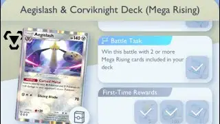 Pok&eacute;mon TCG Pocket - Aegislash & Corviknight Deck (Mega Rising) | Mega Rising Mission