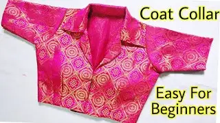 Coat Collar Princess Cut Blouse Cutting & Stitching | Step-by-step Tailoring Tutorial in Hindi