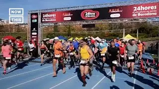 Athletes Run for 24 Hours Straight in Ultramarathon #Shorts