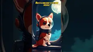 Corgi's Secret Moon Mission 🚀🐾 #shorts