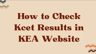 How to check KCET 2025 Results | #kcet #solutions #2025