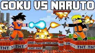 Dragon Ball Z Goku vs  Naruto The FINAL War | Dragonball Z in Minecraft.