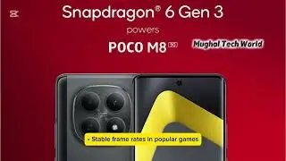POCO M8 Pro with Snapdragon 6 Gen 3 🔥 Smooth Gaming & Sharp Camera! #tech #gaming #mobile #pocox3pro