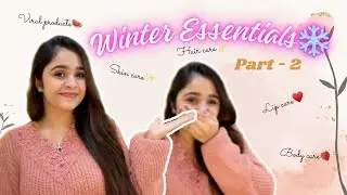 WINTER ESSENTIALS PART - 2❄️🥰Skincare, Haircare, Lipcare💖From Amazon, Nykaa & Flipkart | Blossom🌸