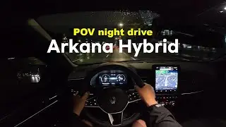 2026 Renault Arkana Hybrid esprit alpine POV night drive