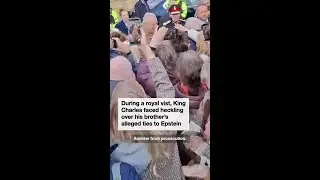 King Charles heckled over Andrew's alleged ties to Epstein