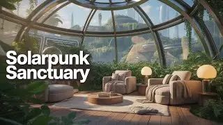 Solarpunk Music for Coding 🌿 Calm Ambient Focus Inside a Future City