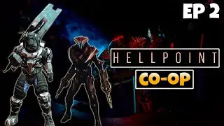 Hellpoint Lets Play Co-op Edition Part 2 (Blue Sun DLC) | Hitting Bosses With A Pillar