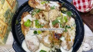 Chicken Malai Seekh Kabab | Soft And Juicy Seekh Kabab | Chicken Seekh Kabab