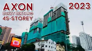 [4K Walk] Axon Bukit Bintang 38 and 45 storeys condominium (Malaysia)