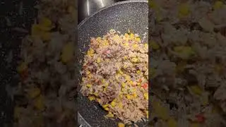 Steak & rice with roasted corn     #ricearoni