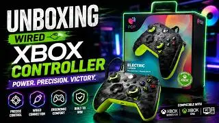Распаковка проводного игрового контроллера Xbox для Xbox Series X|S, Xbox One и ПК.