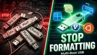 Учебное пособие Ventoy 2025 | Мультизагрузочный USB-накопитель для Windows + Linux (без форматиро...