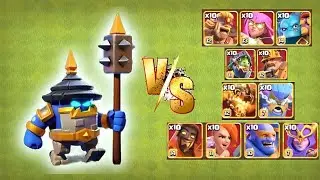 Smasher vs All Super Troops Power Challenge!🤩⚔ ~ Clash of Clans 