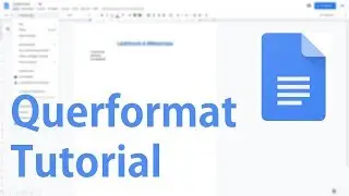 Querformat - Google Docs Dokumente im Querformat - Tutorial