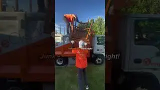 JUNK REMOVAL DONE RIGHT✅ Orange Crew Chicagi📍Clarendon Hills, IL #shorts