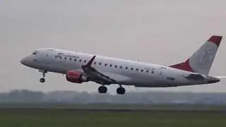 Air Lituanica - Embraer 175 - Takeoff of the whole fleet (LY-LTF) Goodbye