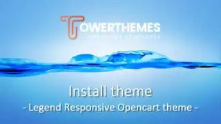 How to install Legend Responsive Opencart theme