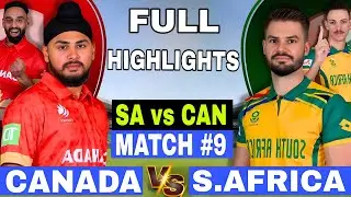 South Africa vs Canada Match Full Highlights | SA vs can today match highlights |T20 world cup match