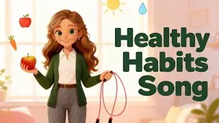 Healthy Habits for Kids: Eat, Move & Grow Song 🍎 Miss Lily