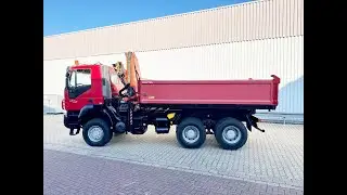 IVECO-MAGIRUS Trakker AD260T45W 6x6 mit Kran Palfinger PK 18500
