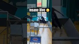 Insane Dive 💪#insane #dive #chasetag #parkour #freeruning #sport #challenge #taggame #move #fyp