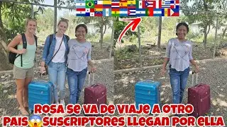 🚨Suscriptores Se Llevan a ROSA DE VIAJE A OTRO PAIS por una semana no creeras a que Pais se fueron😱