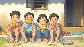 ASMR Village Kids Day Routine | Summer Village Life | Relaxing Ghibli Animation | Ghibli-Style Video