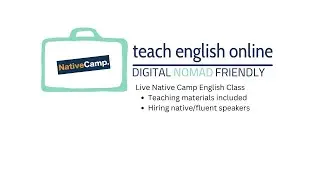 Teach English Online - Live Native Camp Class #englishtutor #workonline
