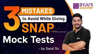 3 Mistakes to Avoid While Taking SNAP Mock Tests | SNAP 2021 | BYJU'S Exam Prep #shorts #shortvideos