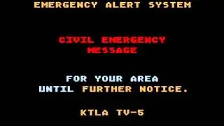 Los Angeles Nuclear attack emergency  alert system