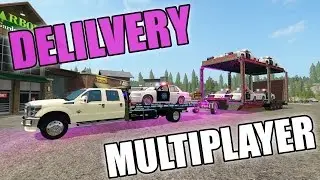 FARMING SIMULATOR 2017 | LUXURY CAR DELIVERY + COP CARS | MULTIPLAYER