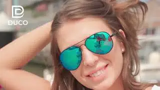 DUCO Premium Pilot Style Carbon Fiber Driving Polarized Sunglasses for Men 100% UV 400 Protection
