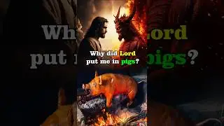 Jesus Sends Demons into Pigs #shorts #jesus #bible